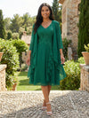 Chiffon A-Line Ruffles 2 Pieces Mother of the Bride Dresses with Jacket