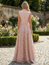 Satin A-Line High Neck Bow Mother of the Bride Dresses