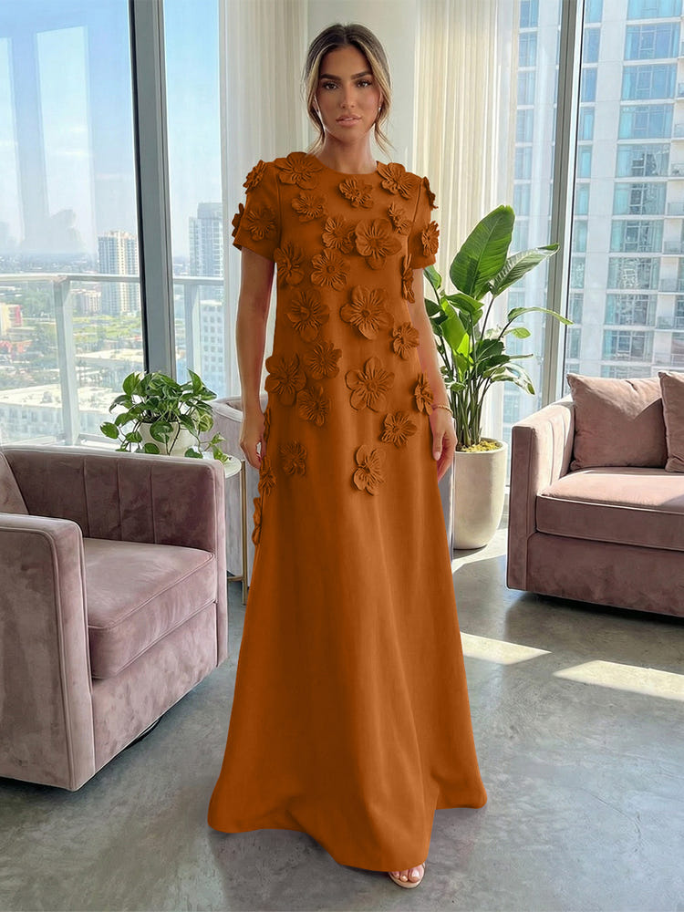 formal trapeze dress Women's midi sleeveless with pleated skirt oc This elegant floor Pleat Back Trapeze Gown w/