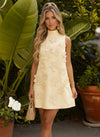 Cute High Neck A-Line Homecoming Dresses with 3D Flowers
