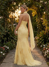 Tulle Mermaid Sweetheart Evening Dresses with Embroidery
