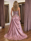 Tulle A-Line Sweetheart Evening Dresses with Lace Applique