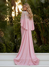 Satin Mermaid Sweetheart Evening Dresses with Caps