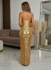 Sequin Sheath Strapless Evening Dresses with Bow