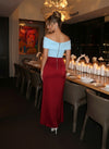 Satin Mermaid Off the Shoulder Pleated Evening Dresses