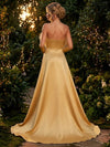 Sequin Mermaid Strapless Evening Dresses with Feathers