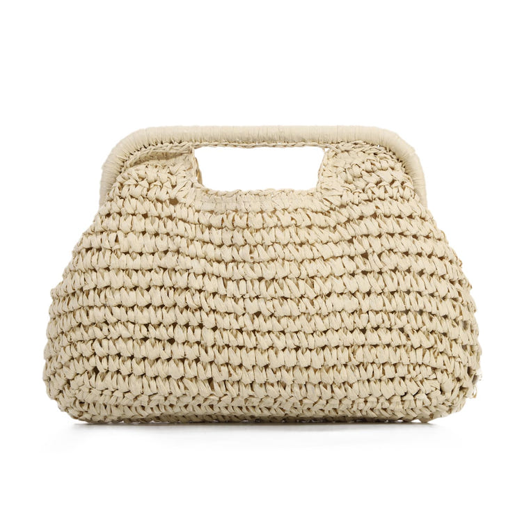 Women's  Straw Dumpling Beach Vacation Evening Handbag