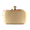 Women's Flower Beaded Chain Strap Evening Clutch Handbag