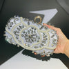 Women's Beaded Rhinestone Clutch Evening Wedding Handbag