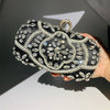 Women's Beaded Rhinestone Clutch Evening Wedding Handbag