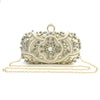 Women's Beaded Rhinestone Clutch Evening Wedding Handbag