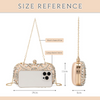 Women's Beaded Rhinestone Clutch Evening Wedding Handbag