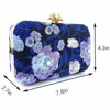 Vintage Pearl Floral Embroidered Clutch Purse Evening Handbag for Women