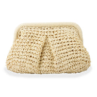 Summer Beach Straw Cloud Dumpling Woven Handbag for Women