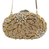 3D Flower Rhinestones Hollow Out Wedding Evening Clutch for Women