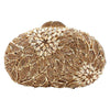 3D Flower Rhinestones Hollow Out Wedding Evening Clutch for Women
