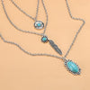 Bohemian Turquoise Adjustable Holiday Beach Jewelry Set