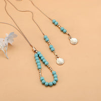 Bohemian Turquoise Adjustable Holiday Beach Jewelry Set