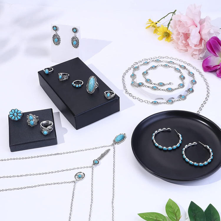Bohemian Turquoise Adjustable Holiday Beach Jewelry Set
