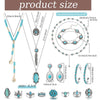 Bohemian Turquoise Adjustable Holiday Beach Jewelry Set