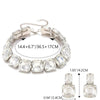 Chunky Diamond Choker Necklace Prom Jewelry Set for Women