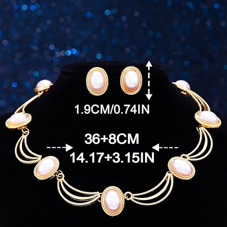 Turquoise Thick 2 Pieces Jewelry Bridal Wedding Sets for Women