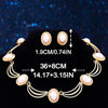 Turquoise Thick 2 Pieces Jewelry Bridal Wedding Sets for Women