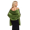 Women's Silky Solid Satin Elegant Formal Shawls