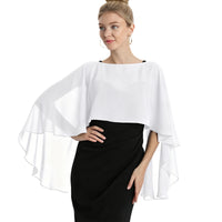 Chiffon Elegant Simple Soft Cape for Evening Dresses