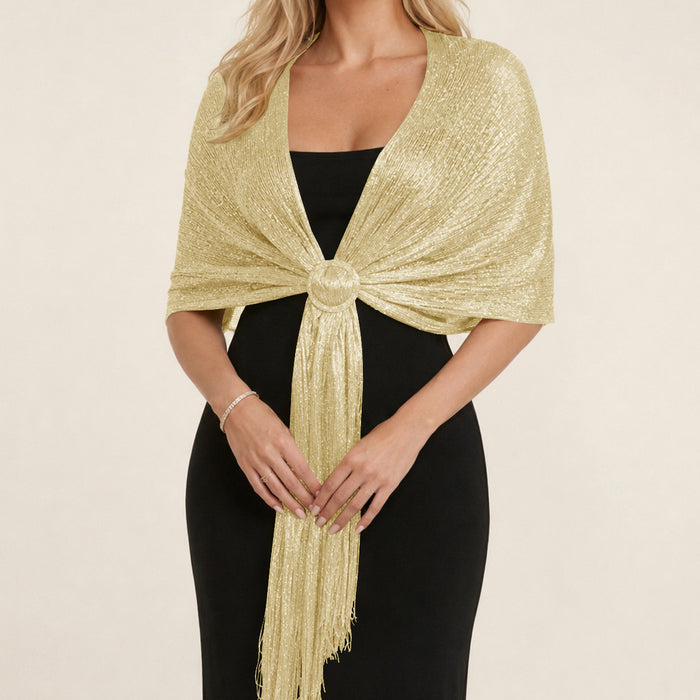 Elegant Sequin Simple Cape for Evening Dresses