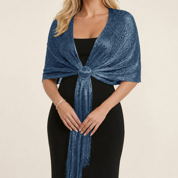 Elegant Sequin Simple Cape for Evening Dresses