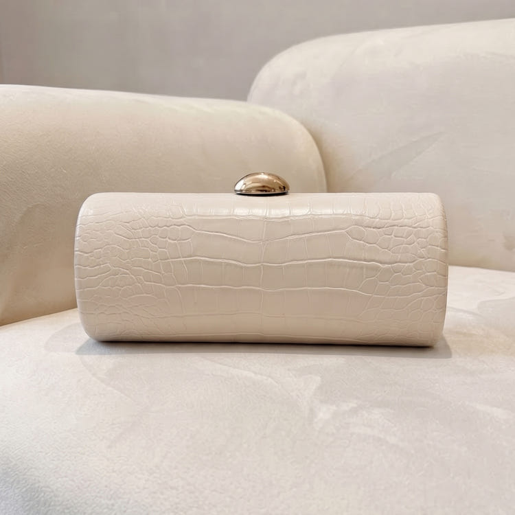 Women Crocodile Evening Clutch PU Leather Long Purse Handbag Crossbody Shoulder for Formal Party