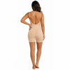 Seamless Spaghetti Strap Bodysuit Shapewear Tummy Control Butt Lifting Short‑Leg Body Shaper For Women Under Dresses