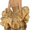 Detachable Satin Puff Sleeve Cape Voluminous Ruffle Bridal Arm Shawl Decorative Bubble Sleeve Accessory For Wedding Evening Gown