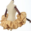 Detachable Satin Puff Sleeve Cape Voluminous Ruffle Bridal Arm Shawl Decorative Bubble Sleeve Accessory For Wedding Evening Gown