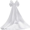 Detachable Oversized Satin Back Bow Statement Bridal Gown Accessory Decorative Large Bow With Long Tails For Wedding Evening Formal Dress