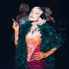 Fluffy Long Feather Boa Statement Voluminous Feather Shoulder Wrap Accessory For Prom Evening Party & Photoshoot