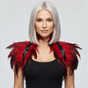 Gothic Feather Shoulder Cape Shrug Adjustable Wing‑Style Feather Accessory For Halloween Cosplay & Costume Party