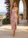 Jacquard Sheath Strapless Cocktail Dresses with Floral Embroidery