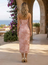Jacquard Sheath Strapless Cocktail Dresses with Floral Embroidery
