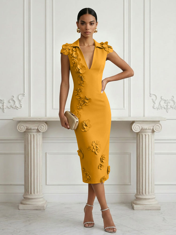 Jersey Sheath Stand Colla Cocktail Dresses with Slit