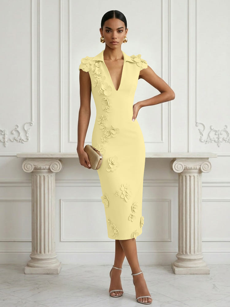 Jersey Sheath Stand Colla Cocktail Dresses with Slit