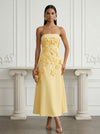 Jersey A-Line Strapless Cocktail Dresses with 3D Flowers