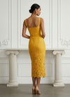 Laces Sheath Square Neck Cocktail Dresses with Belt