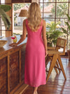 Jersey A-Line Crew Neck Cocktail Dresses with 3D Flowers
