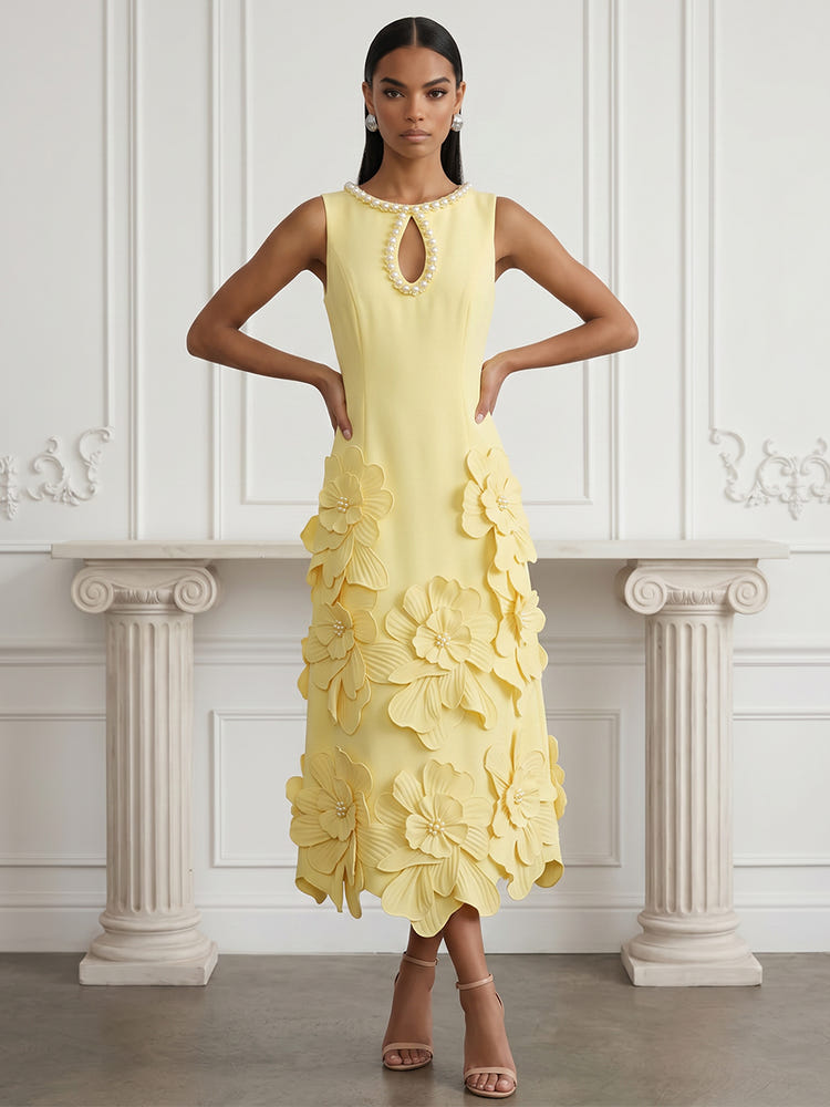 Jersey Sheath Crew Neck Cocktail Dresses with Beaded