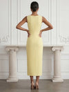 Jersey Sheath Crew Neck Cocktail Dresses with Beaded