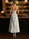 Jacquard A-Line Sweetheart Cocktail Dresses with Pleated