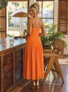 Chiffon A-Line Strapless Cocktail Dresses with Scarf