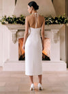 Jersey Sheath Halter Cocktail Dresses with 3D Flowers